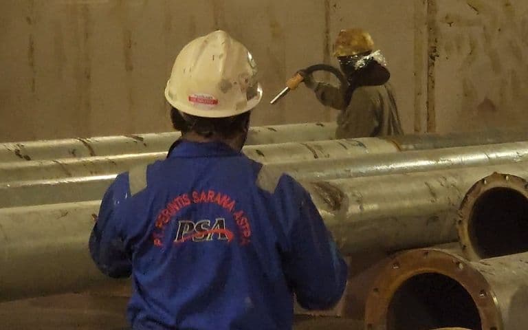 PT Perintis Sarana Astra - Internal & External Pipe Blasting 1